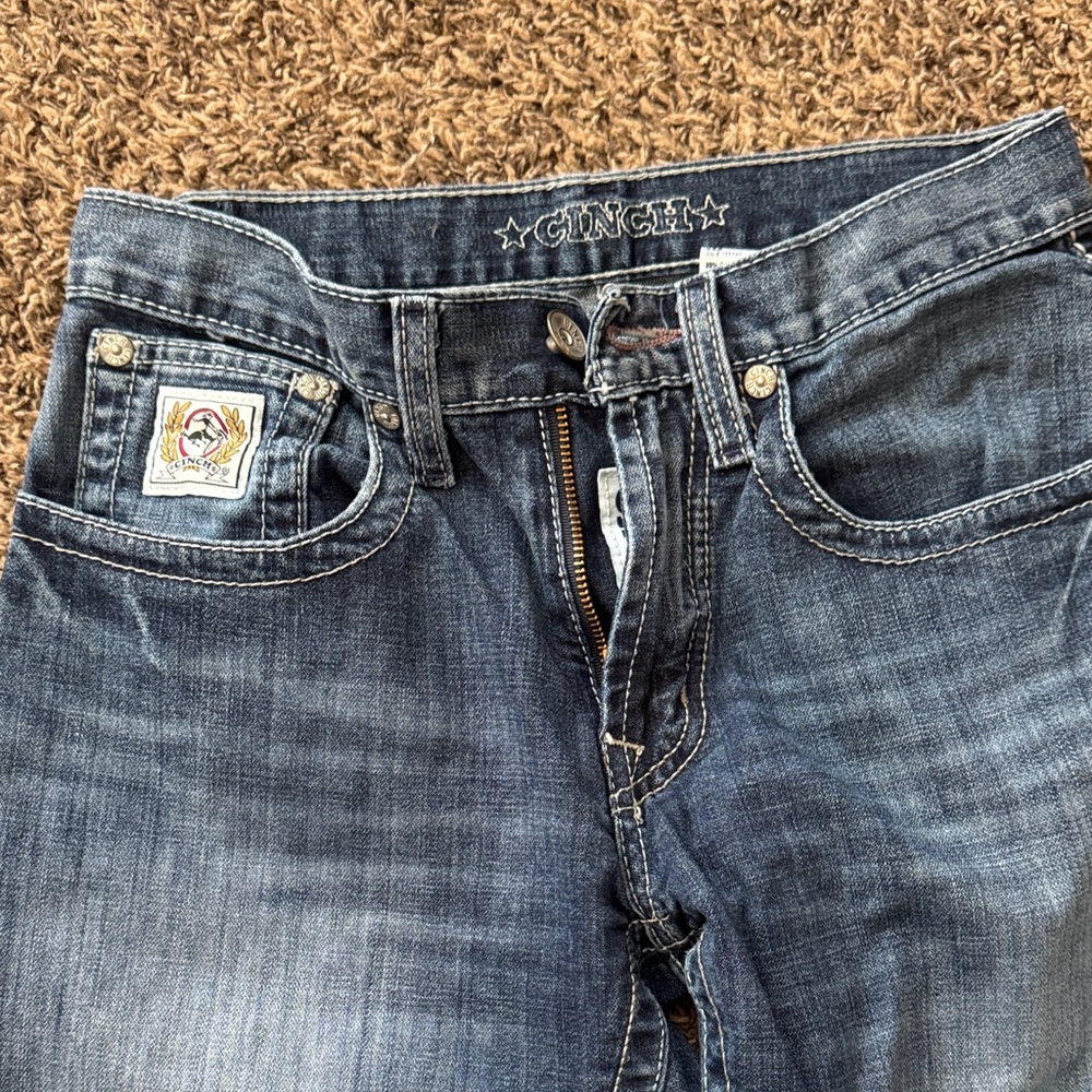 Cinch Women’s Blue Distressed Denim Jeans
